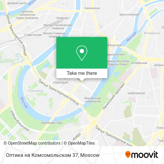 Оптика на Комсомольском 37 map