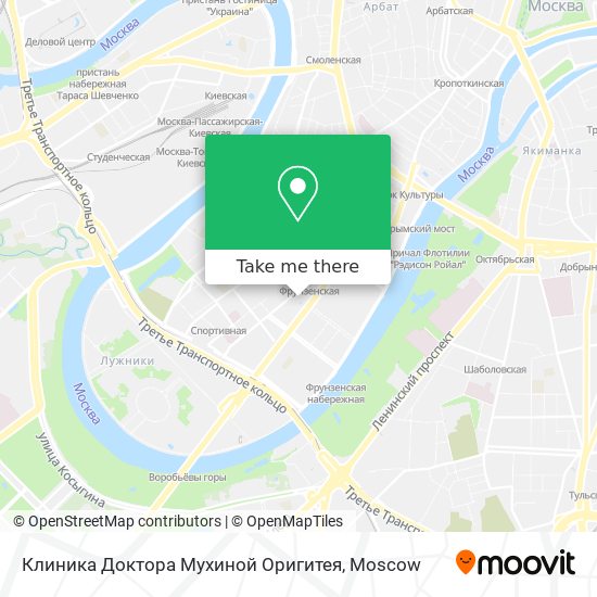 Клиника Доктора Мухиной Оригитея map