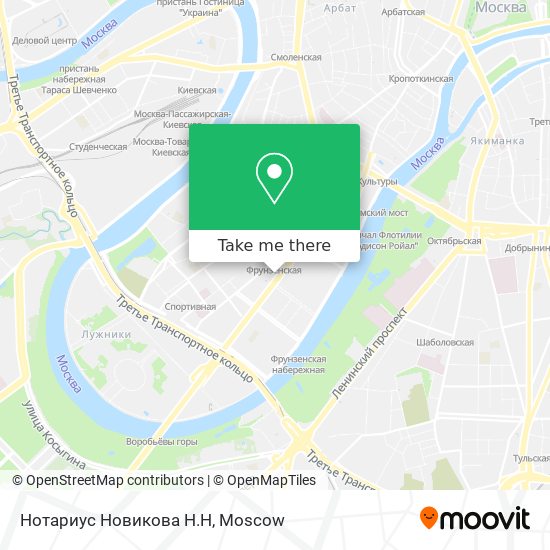 Нотариус Новикова Н.Н map