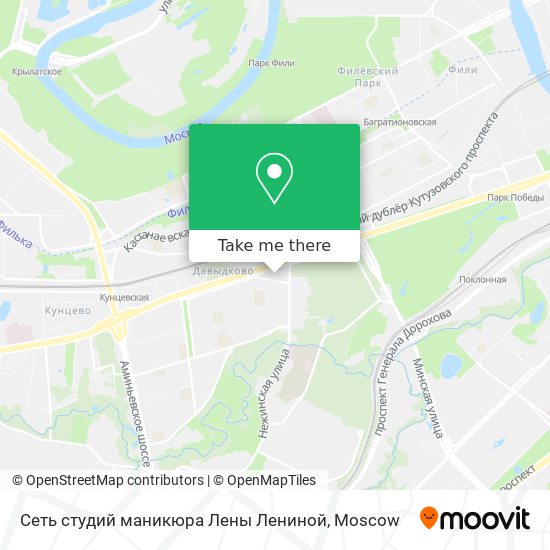 Сеть студий маникюра Лены Лениной map