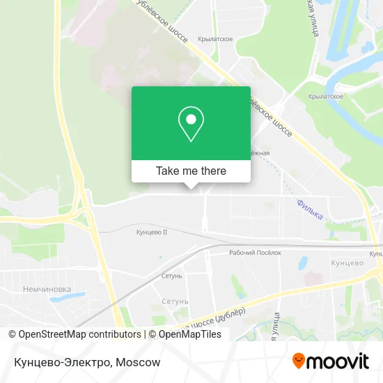 Кунцево-Электро map