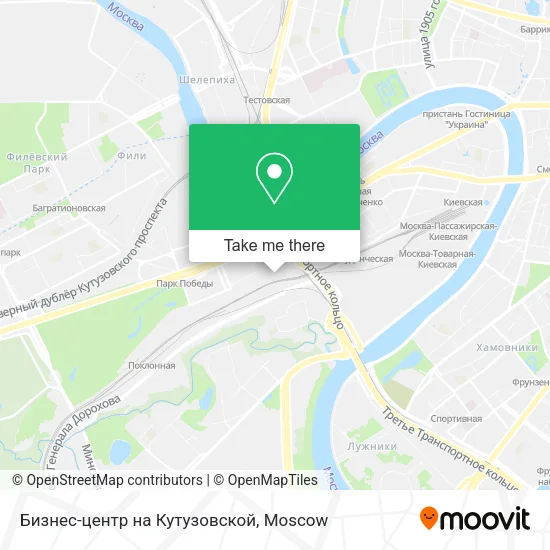 Бизнес-центр на Кутузовской map