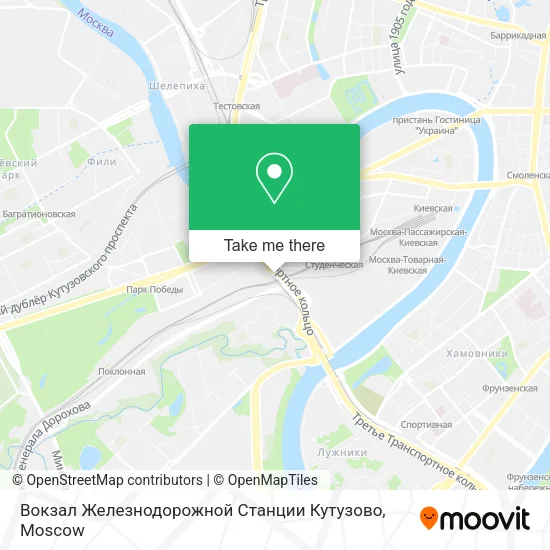 Вокзал Железнодорожной Станции Кутузово map