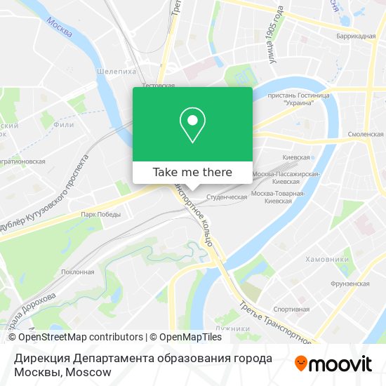 Дирекция Департамента образования города Москвы map