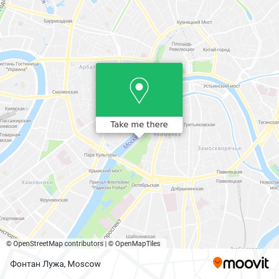 Фонтан Лужа map