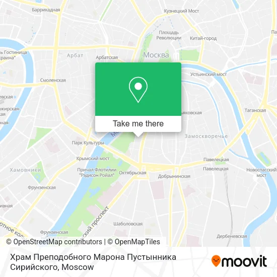 Храм Преподобного Марона Пустынника Сирийского map