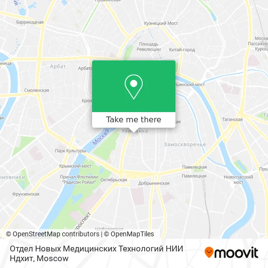 Отдел Новых Медицинских Технологий НИИ Ндхит map