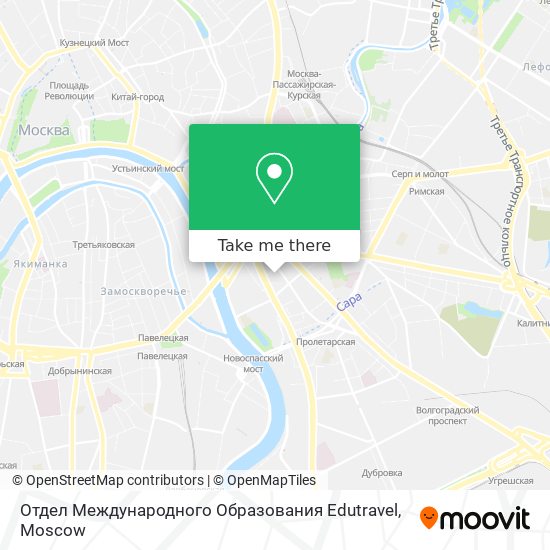 Отдел Международного Образования Edutravel map