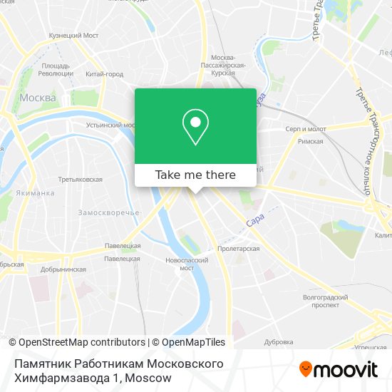 Памятник Работникам Московского Химфармзавода 1 map