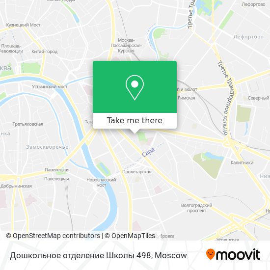 Дошкольное отделение Школы 498 map