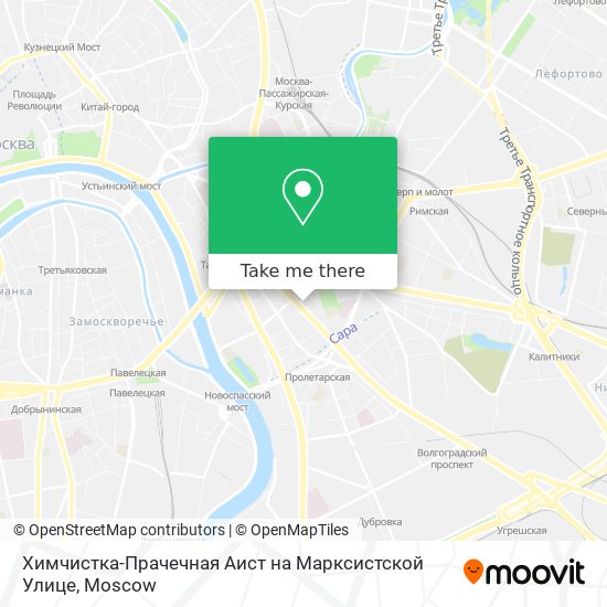 Химчистка-Прачечная Аист на Марксистской Улице map