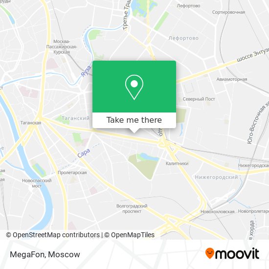 MegaFon map