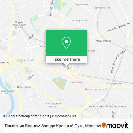 Памятник Воинам Завода Красный Путь map