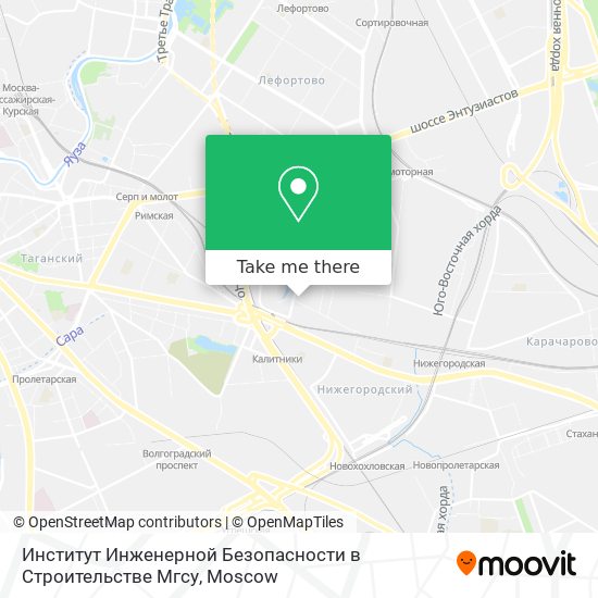 Институт Инженерной Безопасности в Строительстве Мгсу map