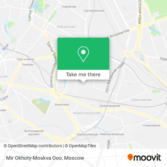 Mir Okhoty-Moskva Ooo map