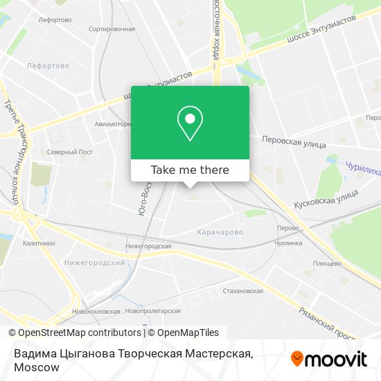 Вадима Цыганова Творческая Мастерская map