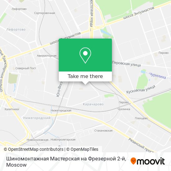 Шиномонтажная Мастерская на Фрезерной 2-й map