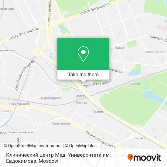 Клинический центр Мед. Университета им. Евдокимова map