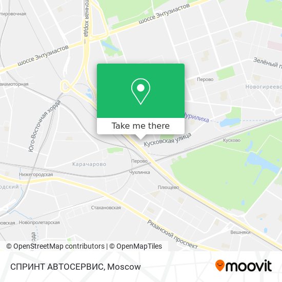 СПРИНТ АВТОСЕРВИС map