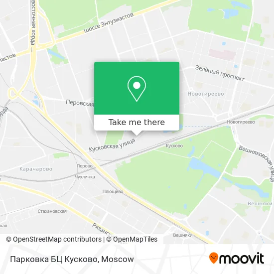 Парковка БЦ Кусково map