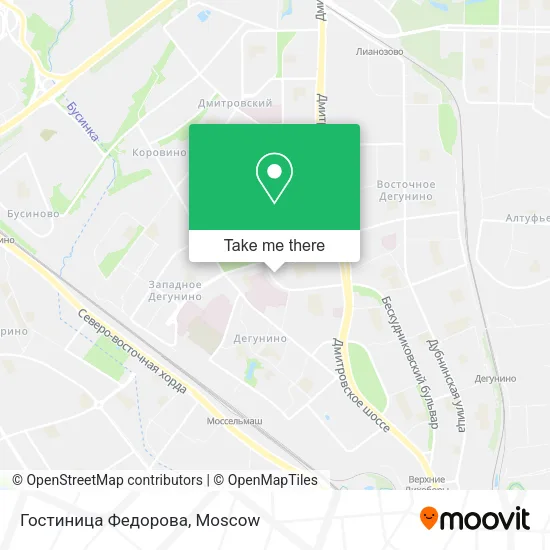 Гостиница Федорова map