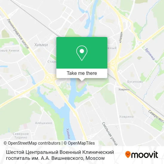 Шестой Центральный Военный Клинический госпиталь им. А.А. Вишневского map