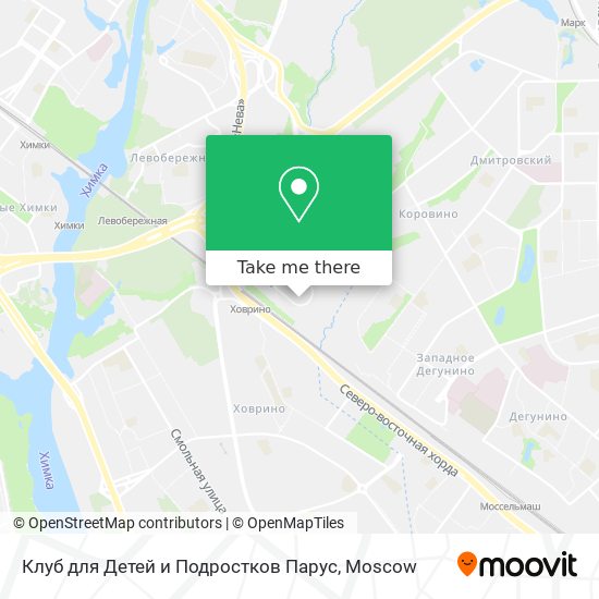 Клуб для Детей и Подростков Парус map