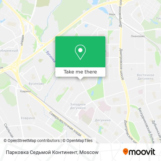 Парковка Седьмой Континент map