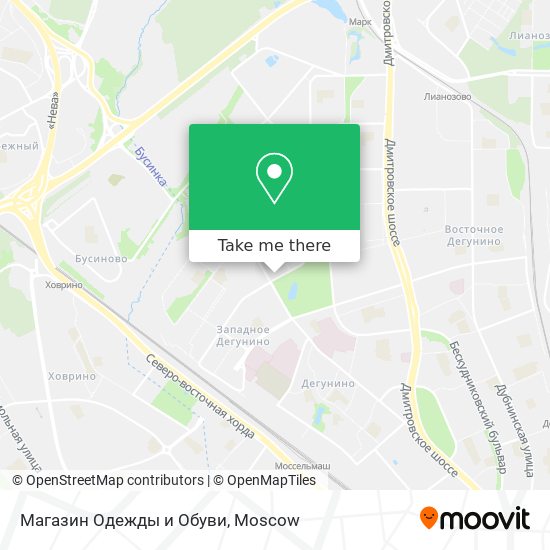 Магазин Одежды и Обуви map