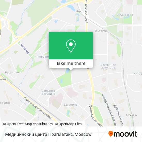 Медицинский центр Прагматэкс map