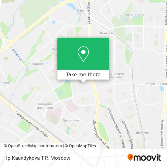 Ip Kaundykova T.P. map