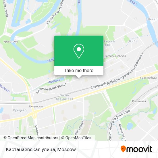Кастанаевская улица map