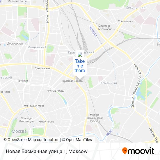 Новая Басманная улица 1 map