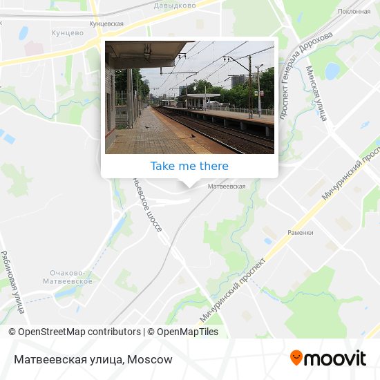 Матвеевская улица map