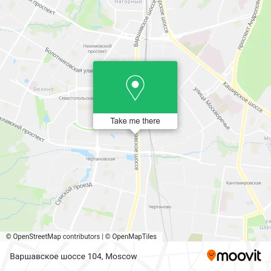Варшавское шоссе 104 map