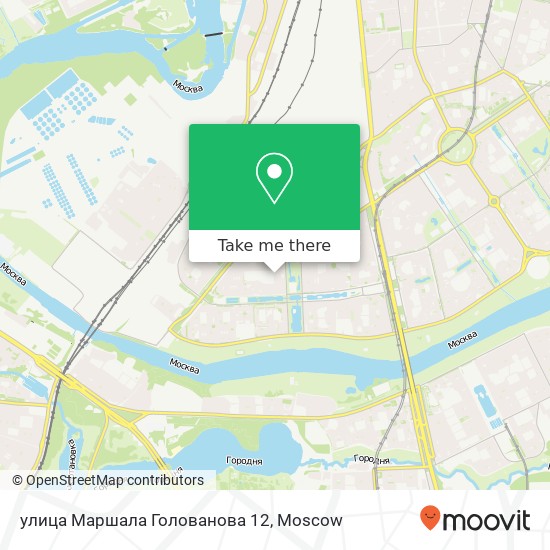 улица Маршала Голованова 12 map
