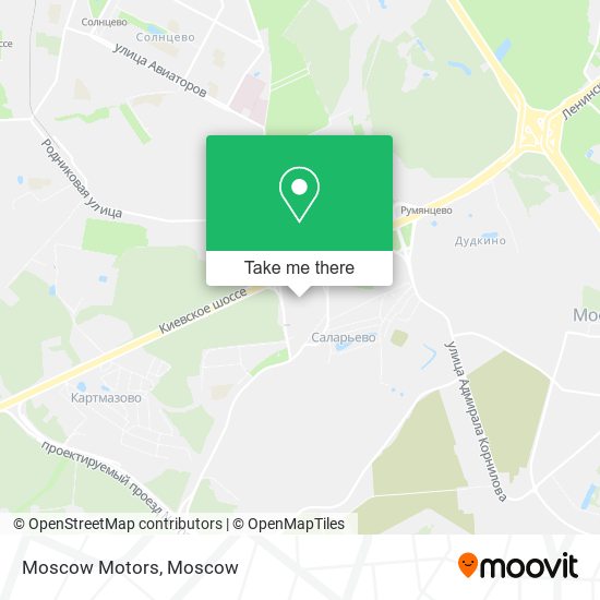 Moscow Motors map