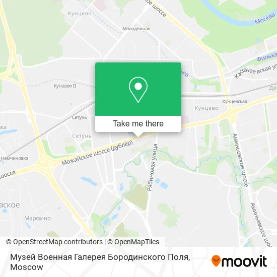Музей Военная Галерея Бородинского Поля map