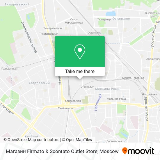 Магазин Firmato & Scontato Outlet Store map