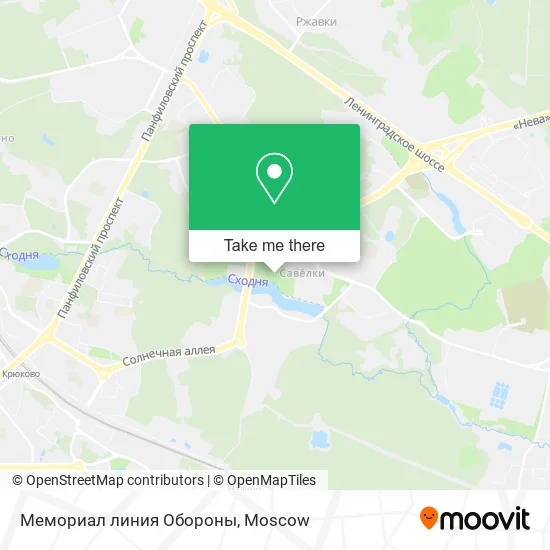 Мемориал линия Обороны map