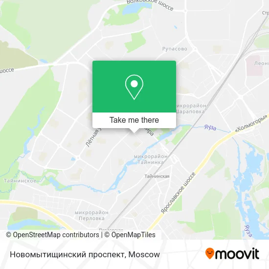 Новомытищинский проспект map