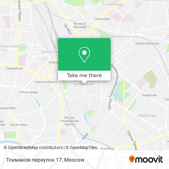 Токмаков переулок 17 map