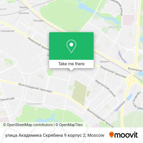 улица Академика Скрябина 9 корпус 2 map