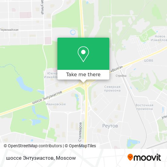 шоссе Энтузиастов map