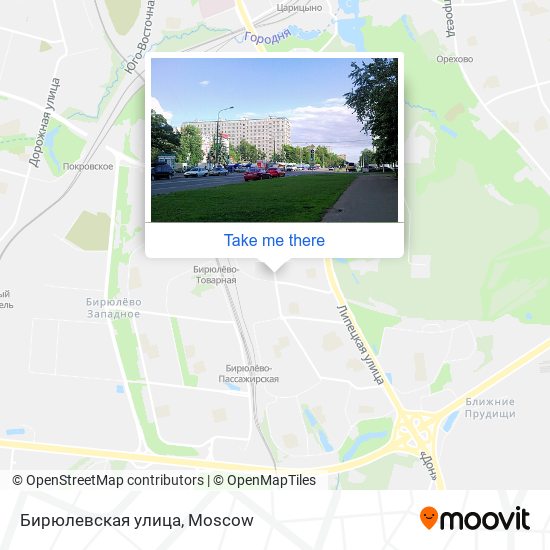 Бирюлевская улица map