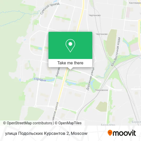 улица Подольских Курсантов 2 map
