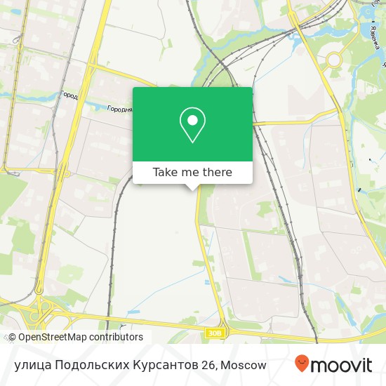 улица Подольских Курсантов 26 map