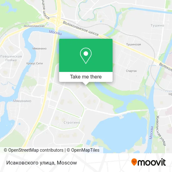 Исаковского улица map