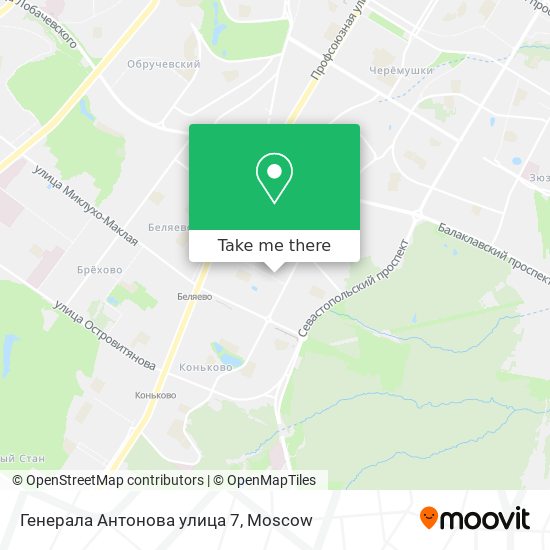 Генерала Антонова улица 7 map