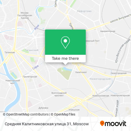 Средняя Калитниковская улица 31 map